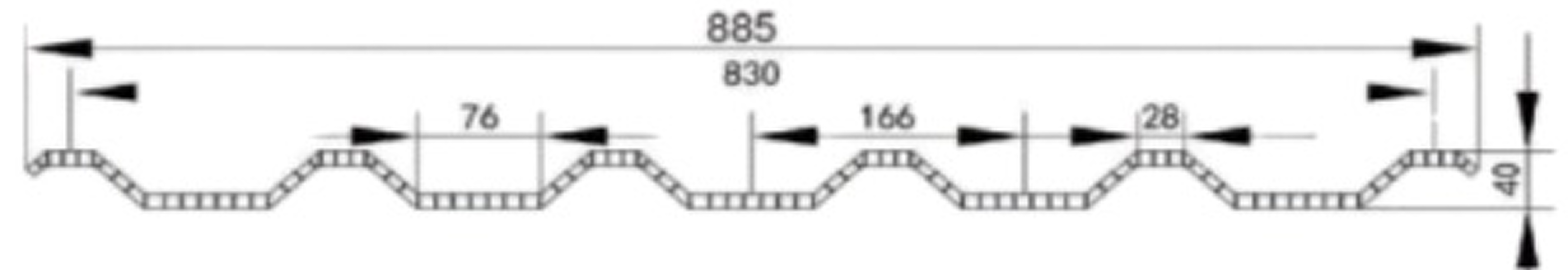 Gambar Teknis YUTAROOF uPVC DOUBLE LAYER (EFF. 83) - 1